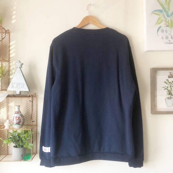 Fifth Loop Navy Blue Bitter Sweet Teddy Bear Graphic Crewneck Sweatshirt Sz 3X - Picture 3 of 10